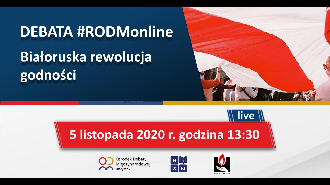 „Białoruska rewolucja godności” – debata dot. Białorusi