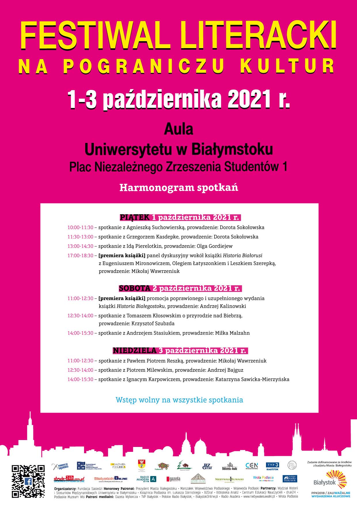 Festiwal Literacki „Na pograniczu kultur” 1-3 października 2021 r.