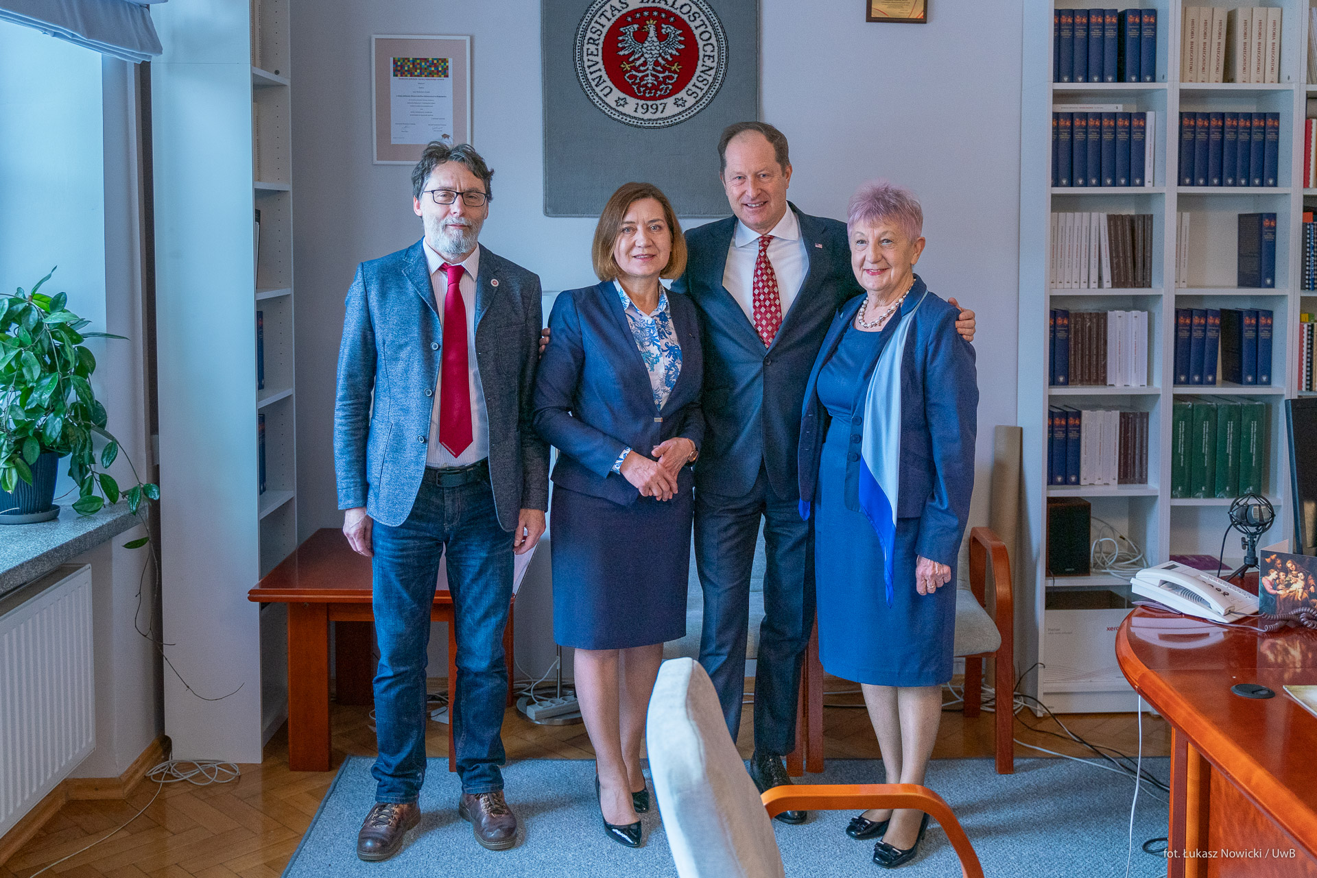 Ambasador Stanów Zjednoczonych w Polsce Mark Brzezinski na Wydziale Historii i Stosunków Międzynarodowych UwB